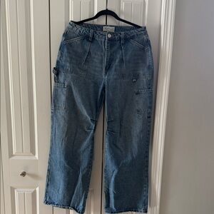 Classic Carpenter Denim Jeans in Medium Blue